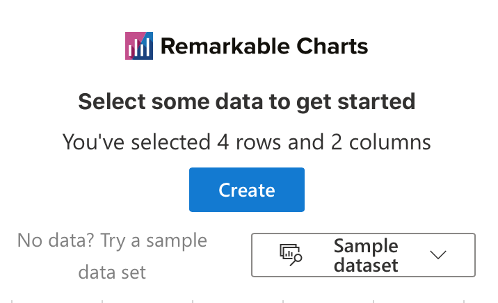 Creating your first chart | Remarkable Charts